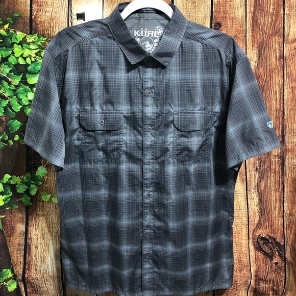 Kuhl Men’s Short Sleeve Button Shirt Size Large - Picture 2 of 6